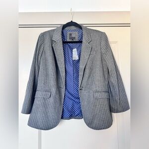 NWT The Limited Gray Pinstripe Blazer | Size Large